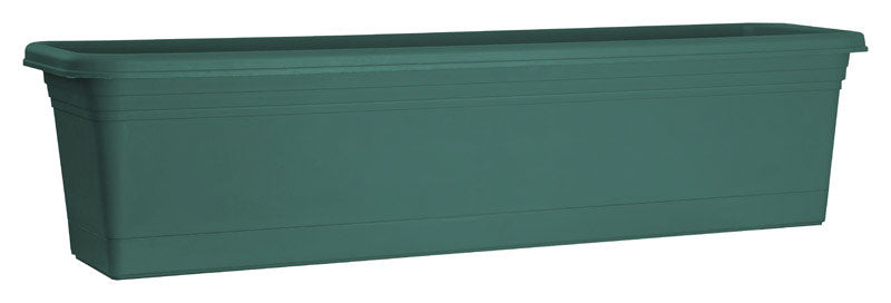 RUGG - Rugg 11 in. H X 11 in. W Polyresin Window Box Green