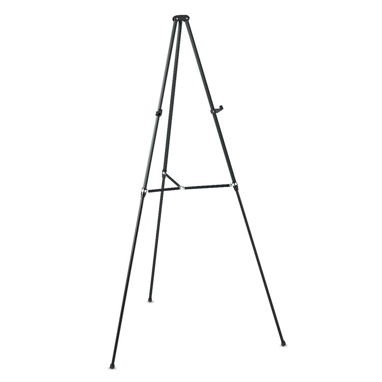 Quartet - Lightweight Telescoping Tripod Easel, Adjusts 38" to 66" High, Aluminum, Black