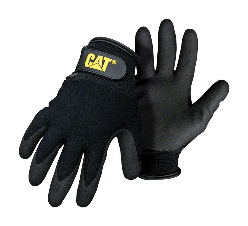 CAT - CAT Men's Indoor/Outdoor String Gloves Black L 1 pair