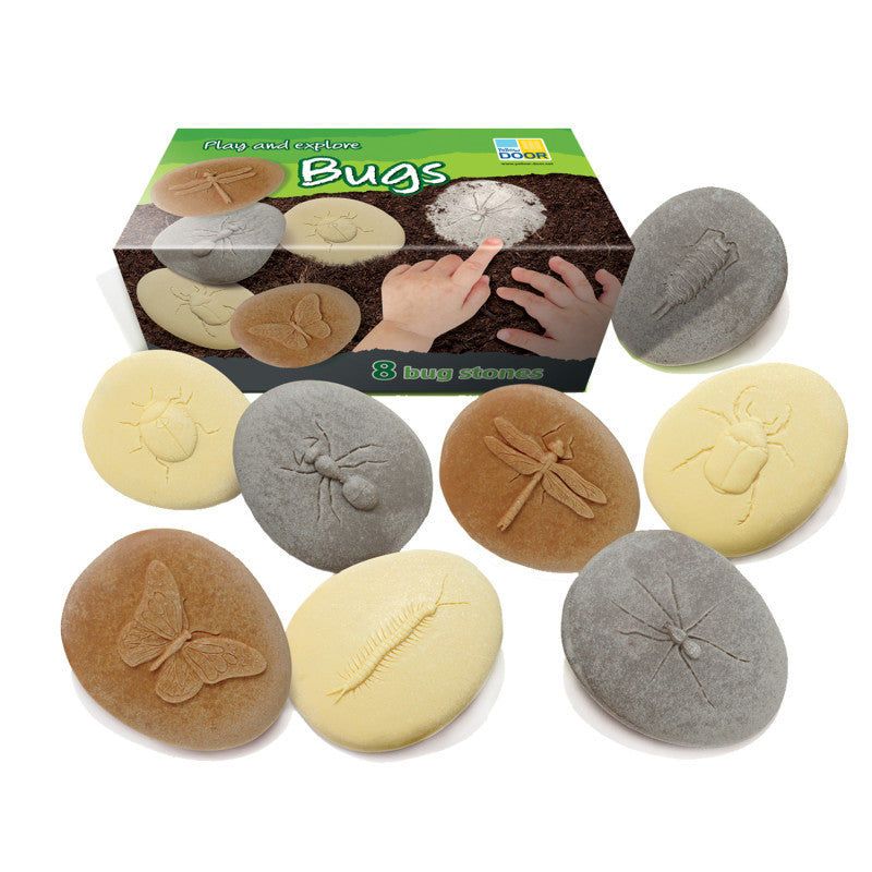 YELLOW DOOR - Let's Investigate Bugs Stone, Pack of 8