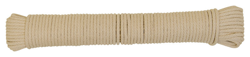 WELLINGTON - Wellington Premium 7/32 in. D X 200 ft. L Natural Braided Cotton Clothesline Rope