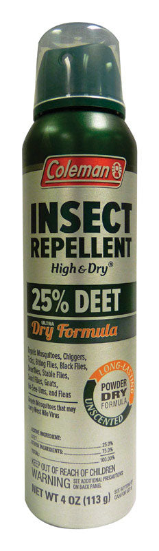 COLEMAN - Coleman High & Dry Insect Repellent Liquid For Mosquitoes/Ticks 4 oz - Case of 6