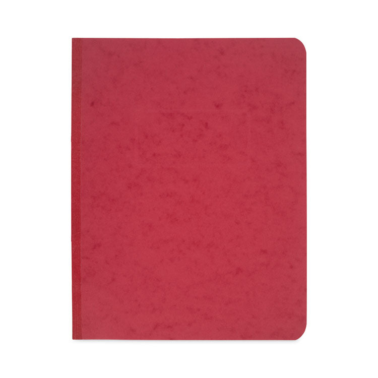 ACCO - Pressboard Report Cover with Tyvek Reinforced Hinge, Two-Piece Prong Fastener, 3" Capacity, 8.5 x 11, Red/Red
