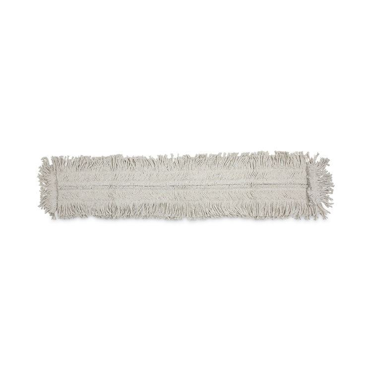 Boardwalk - Mop Head, Dust, Disposable, Cotton/Synthetic Fibers, 48 x 5, White