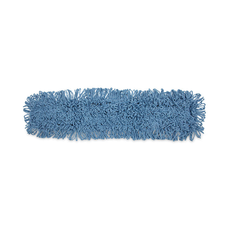 Boardwalk - Dust Mop Head, Cotton/Synthetic Blend, 36 x 5, Looped-End, Blue