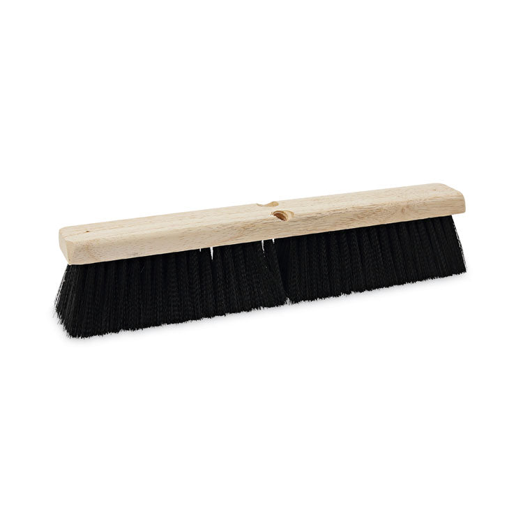 Boardwalk - Floor Brush Head, 3" Black Medium Weight Polypropylene Bristles, 18" Brush