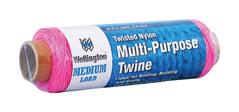 WELLINGTON - Wellington 260 ft. L Neon Pink Twisted Nylon Twine