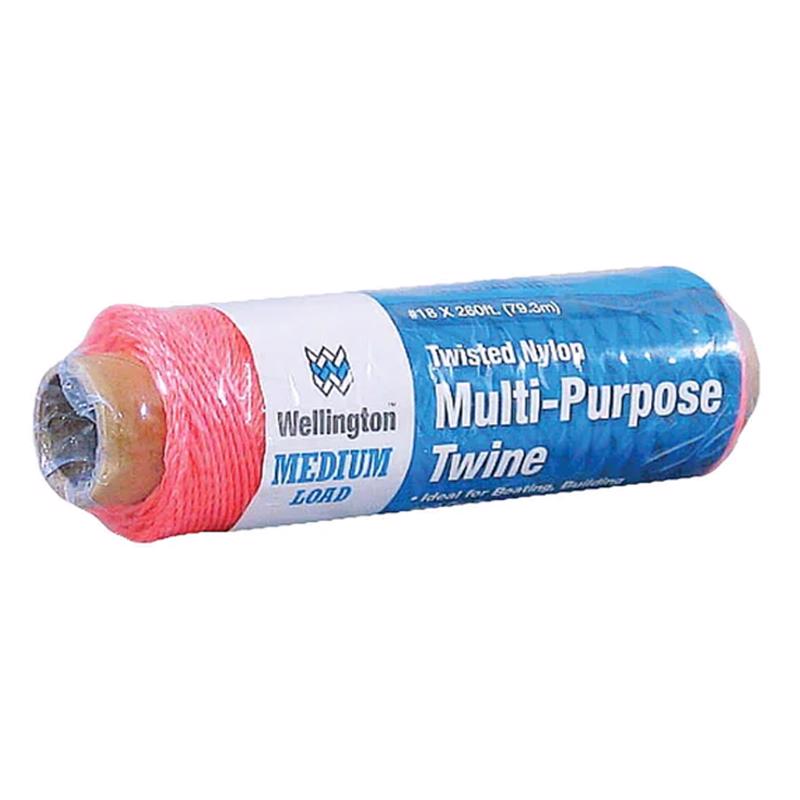 WELLINGTON - Wellington 260 ft. L Neon Orange Twisted Nylon Twine