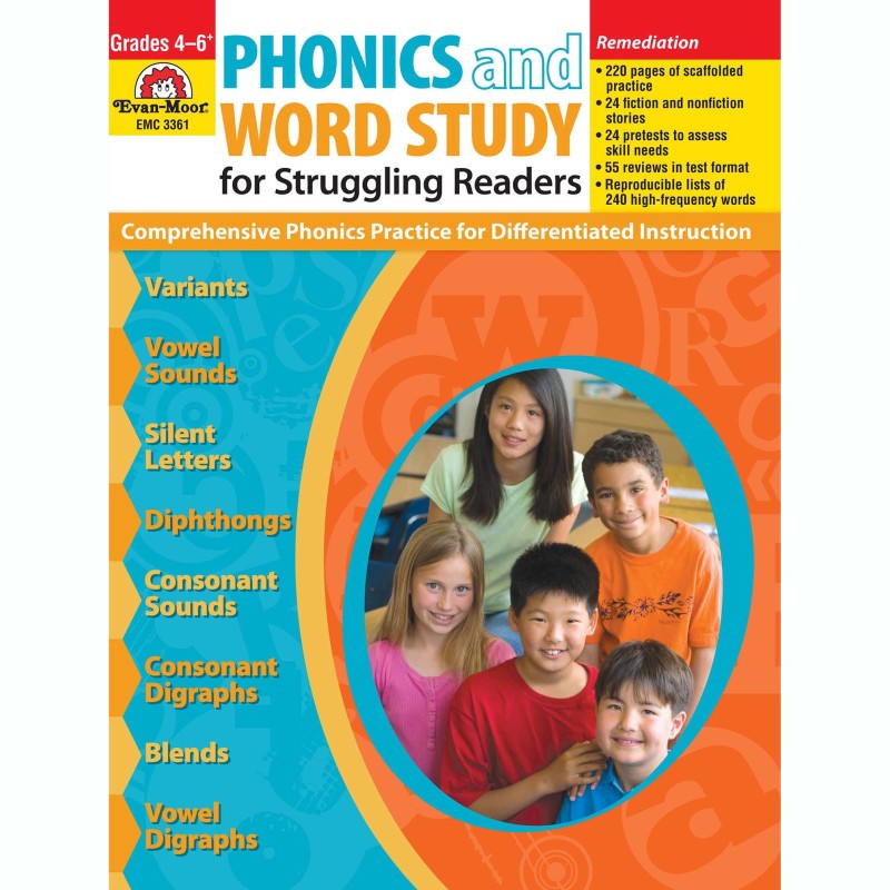 EVAN-MOOR - Phonics and Word Study for Struggling Readers Book