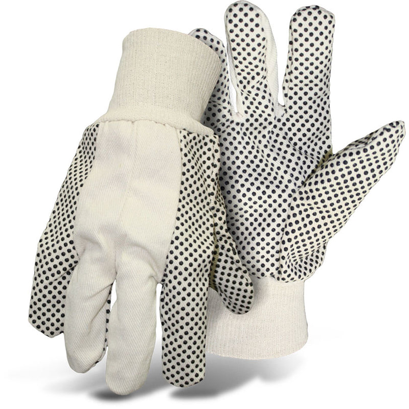 BOSS - Boss Men's Indoor/Outdoor Dotted Work Gloves White L 1 pair