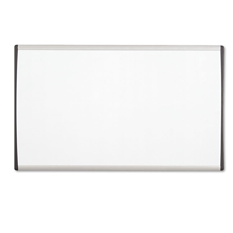 Quartet - ARC Frame Cubicle Magnetic Dry Erase Board, 30 x 18, White Surface, Silver Aluminum Frame