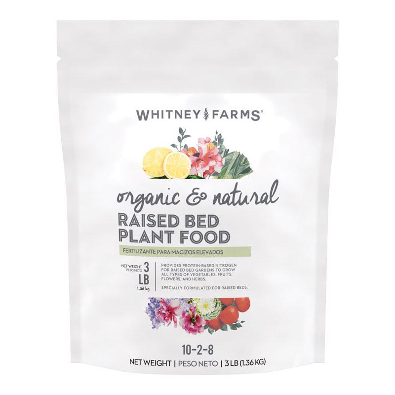 WHITNEY FARMS - Whitney Farms Organic Granules Plant Food 3 lb