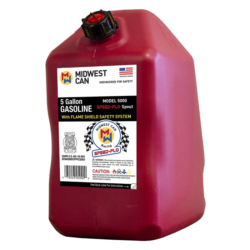 MIDWEST CAN - Midwest Can Plastic Gas Can 5 gal