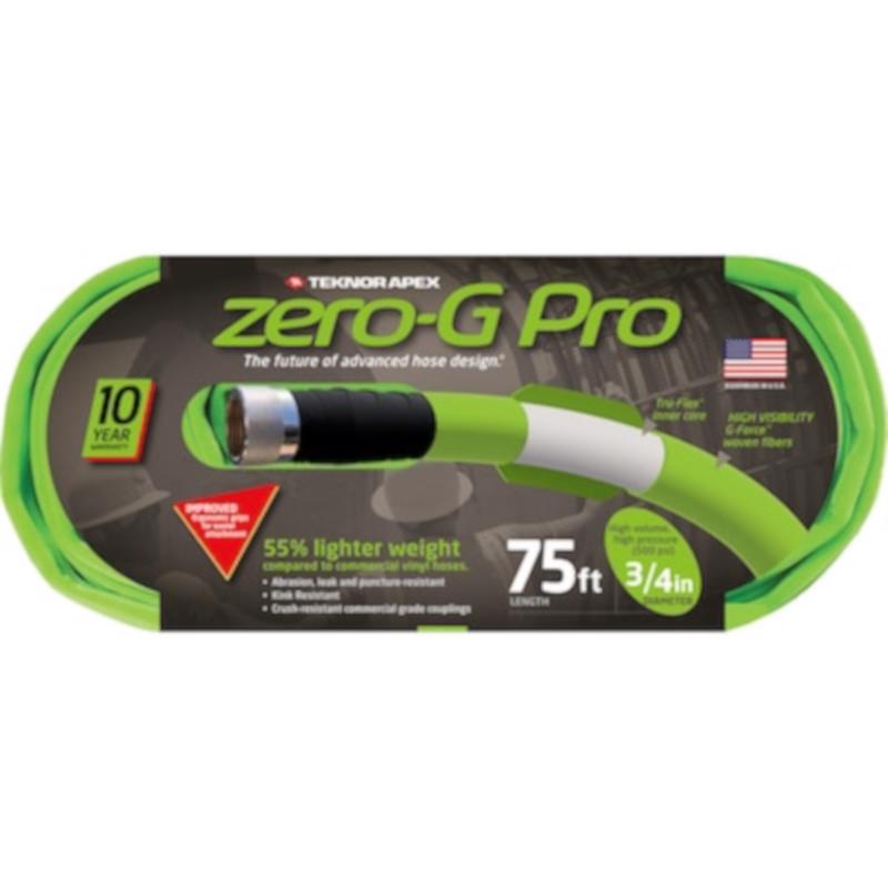 TEKNOR APEX - Teknor Apex Zero-G Pro 3/4 in. D X 75 ft. L Commercial Grade Garden Hose