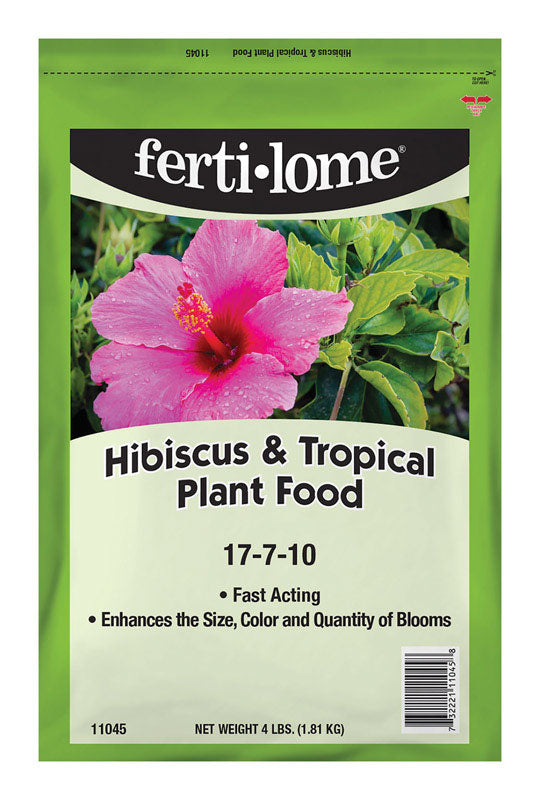 FERTI-LOME - Ferti-lome HIBISCUS AND TROPICAL PLANT FOOD 17-7-10 Granules Plant Food 4 lb
