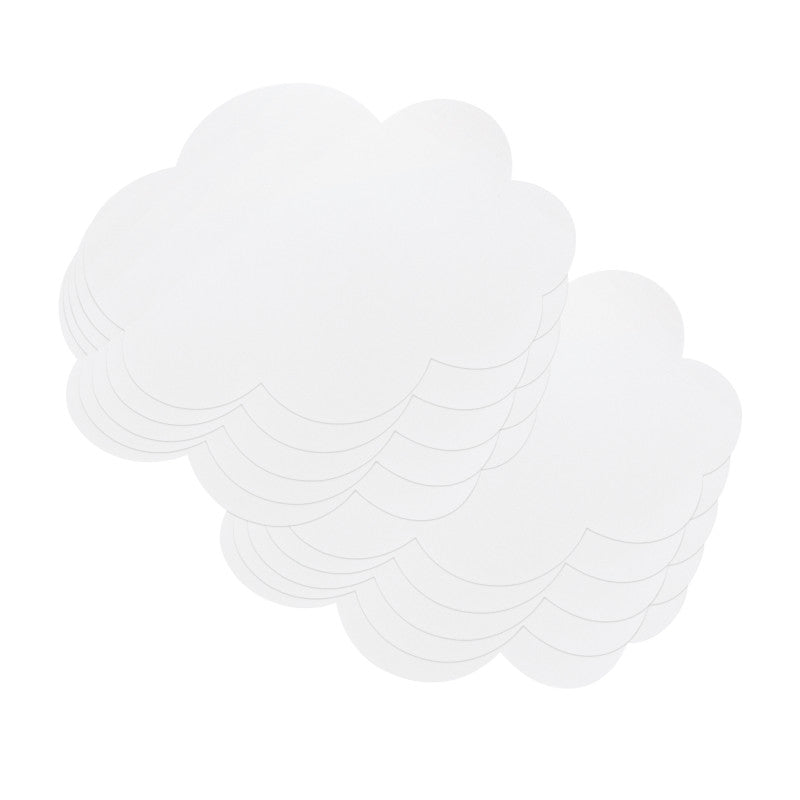 PACON - Self-Stick Dry Erase Clouds, White, 7" x 10", 10 Count