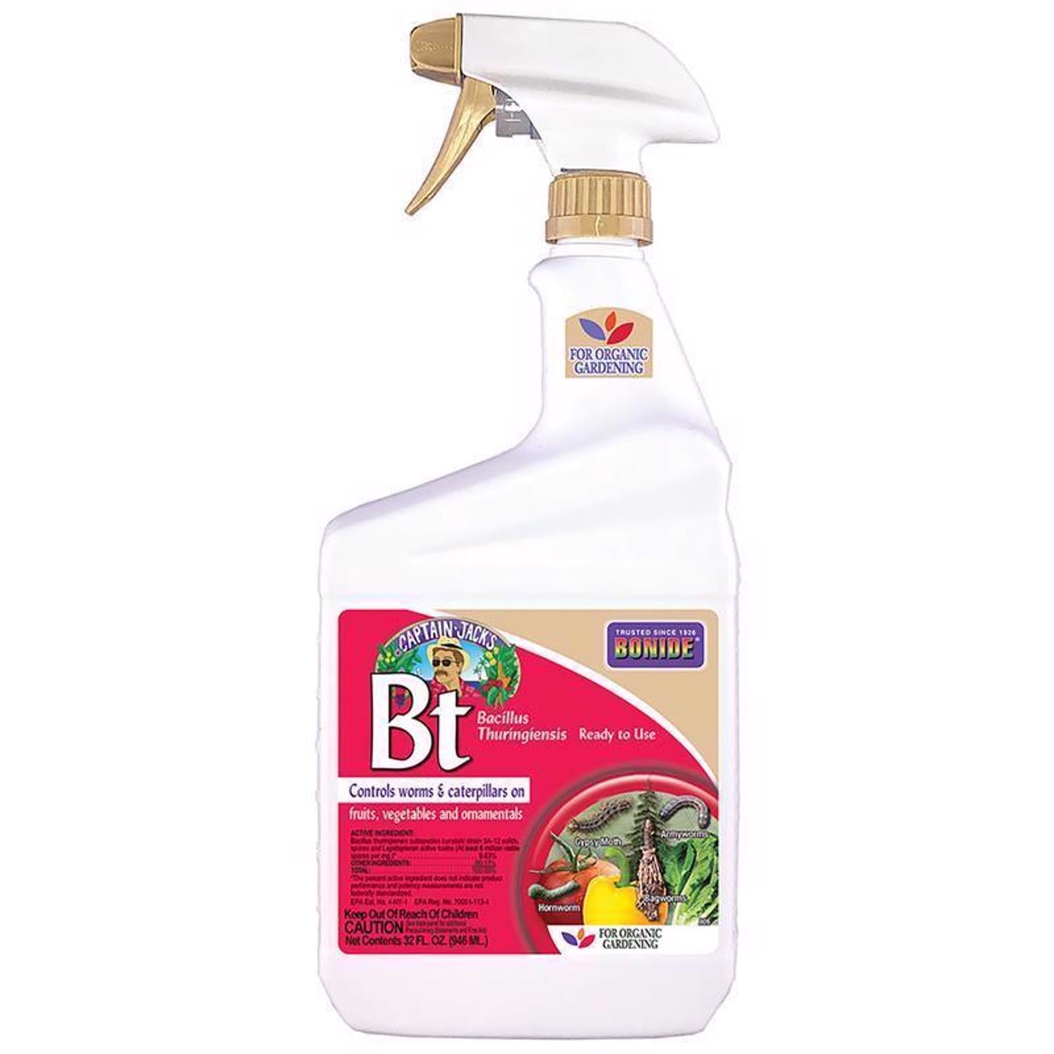 Bonide BT Thuricide Spray Organic Caterpillar Killer Liquid 32 oz - Case of 6