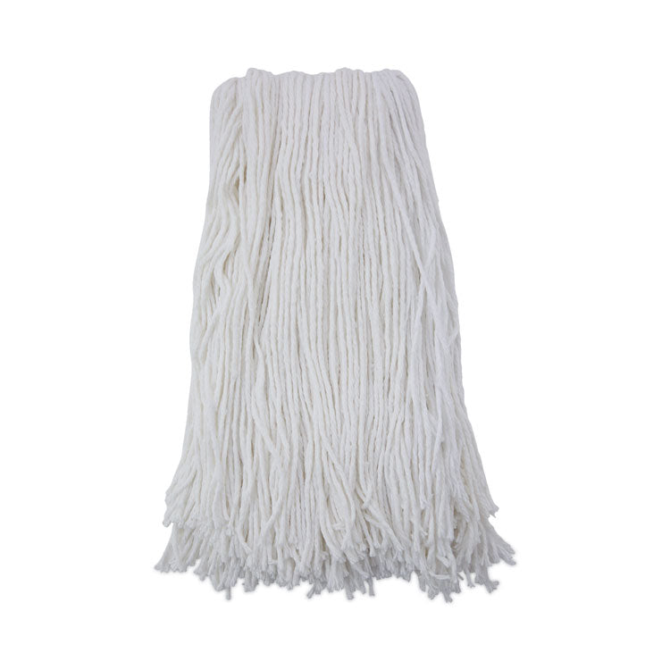 Boardwalk - Cut-End Wet Mop Head, Rayon, No. 32, White, 12/Carton