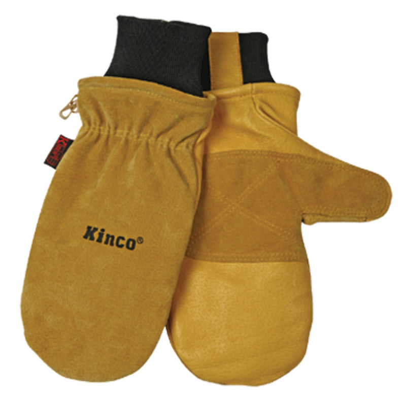 KINCO - Kinco XL Pigskin Leather Black/Gold Mittens