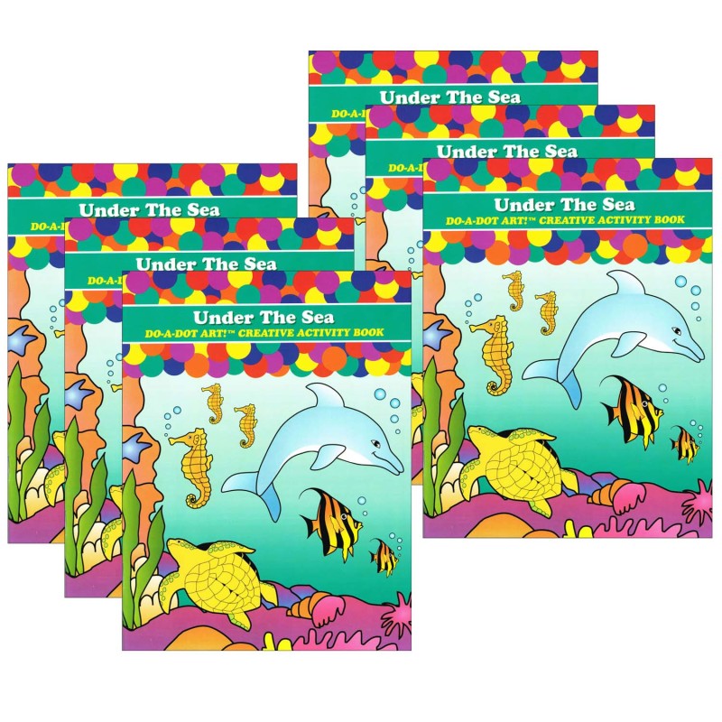 DO-A-DOT ART! - Under the Sea Creative Art & Activity Book, Pack of 6