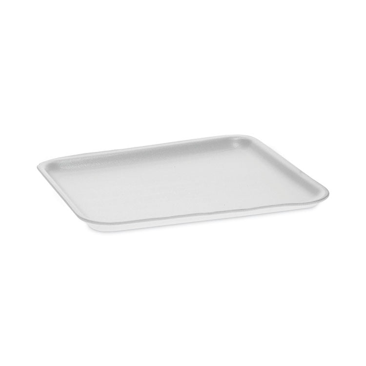 Pactiv Evergreen - Supermarket Tray, #8S, 10 x 8 x 0.65, White, Foam, 500/Carton