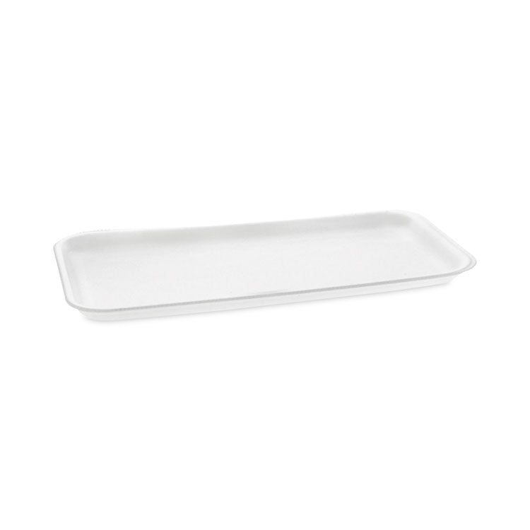 Pactiv Evergreen - Supermarket Tray, #10S, 10.75 x 5.7 x 0.65, White, Foam, 500/Carton