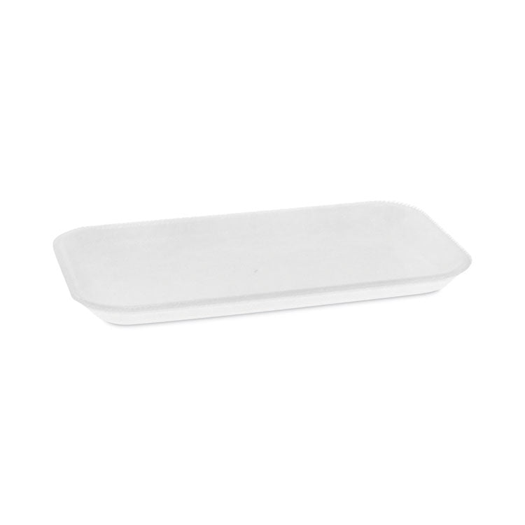 Pactiv Evergreen - Supermarket Tray, #17, 8.3 x 4.8 x 0.65, White, Foam, 1,000/Carton