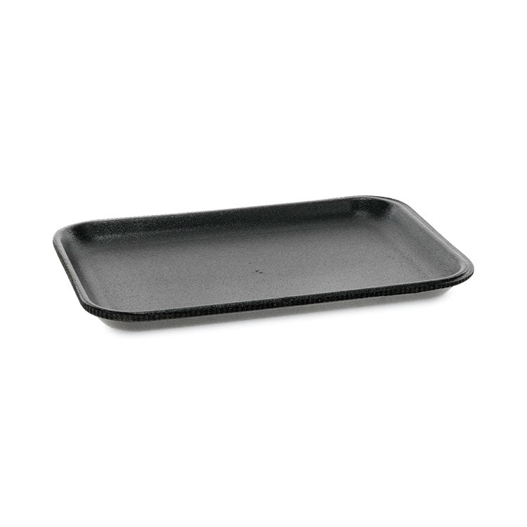 Pactiv Evergreen - Supermarket Tray, #2S, 8.2 x 5.7 x 0.65, Black, Foam, 500/Carton