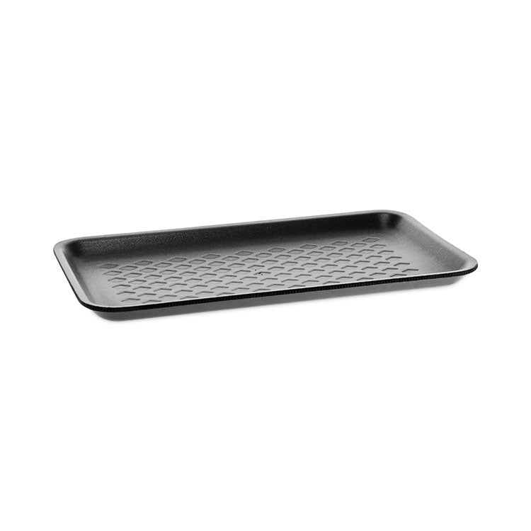 Pactiv Evergreen - Supermarket Tray, #10S, 10.88 x 5.88 x 0.69, Black, Foam, 500/Carton