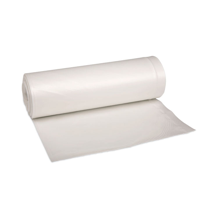 Boardwalk - Low-Density Waste Can Liners, 33 gal, 0.6 mil, 33 x 39, White, 6 Rolls of 25 Bags