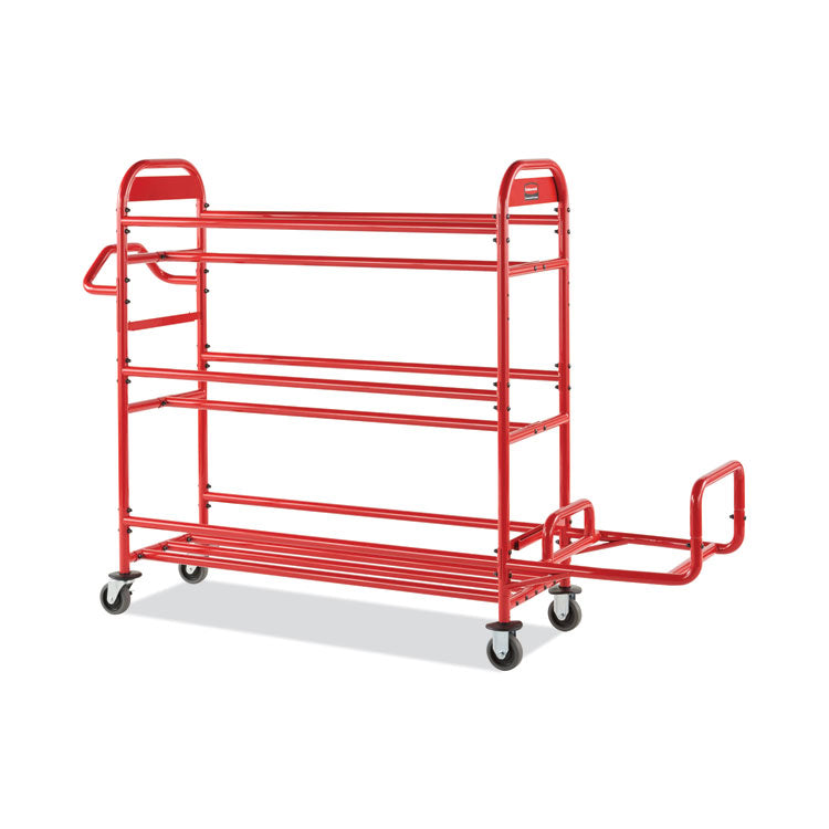 Rubbermaid Commercial - Tote Picking Cart Storage Bracket, For Use w/Rubbermaid Commercial Tote Picking Cart, Tubular Steel, 18.5 x 21.7 x 13.9, Red