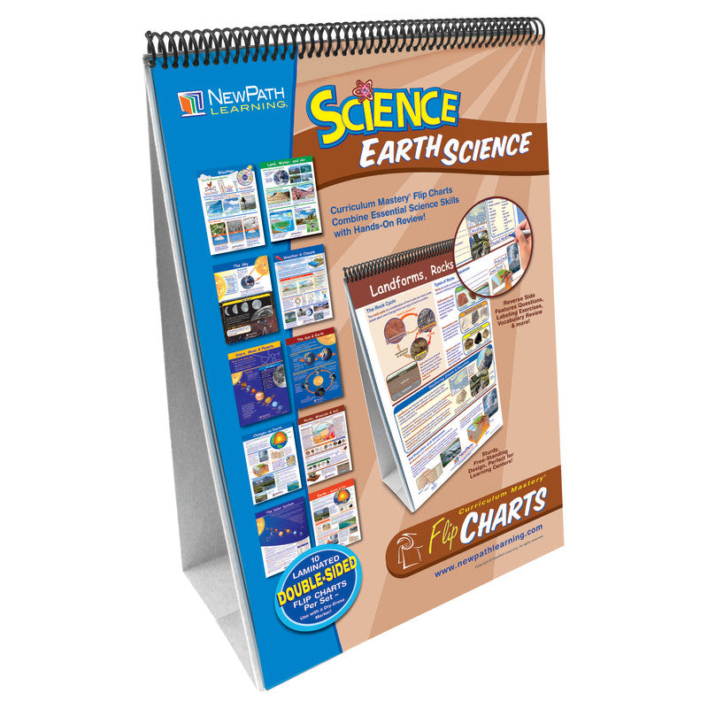 NEWPATH LEARNING - Earth Science Curriculum Mastery® Flip Chart, 10 Pages