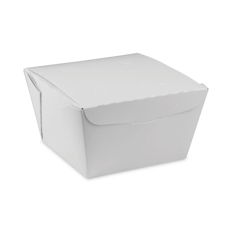 Pactiv Evergreen - EarthChoice OneBox Paper Box, 37 oz, 4.5 x 4.5 x 2.5, White, 312/Carton