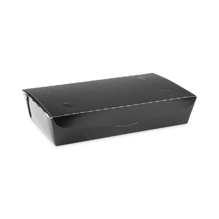 Pactiv Evergreen - EarthChoice OneBox Paper Box, 55 oz, 9 x 4.85 x 2, Black, 100/Carton