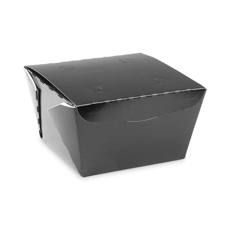 Pactiv Evergreen - EarthChoice OneBox Paper Box, 46 oz, 4.5 x 4.5 x 3.25, Black, 200/Carton