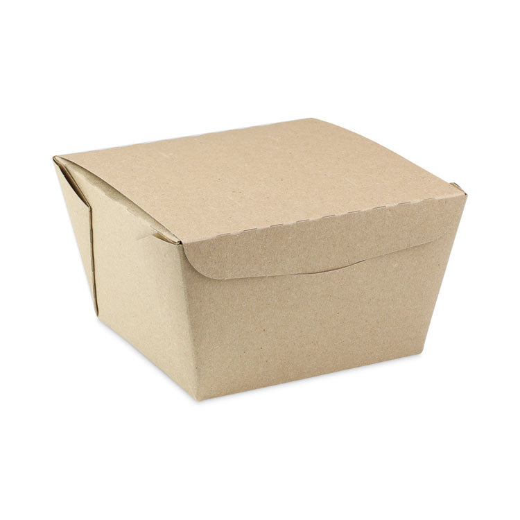 Pactiv Evergreen - EarthChoice OneBox Paper Box, 46 oz, 4.5 x 4.5 x 3.25, Kraft, 200/Carton