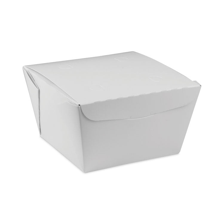 Pactiv Evergreen - EarthChoice OneBox Paper Box, 46 oz, 4.5 x 4.5 x 3.25, White, 200/Carton