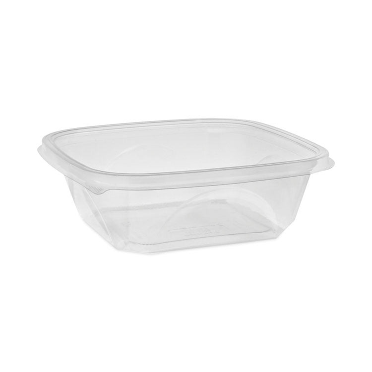 Pactiv Evergreen - EarthChoice Square Recycled Bowl, 32 oz, 7 x 7 x 2, Clear, Plastic, 300/Carton