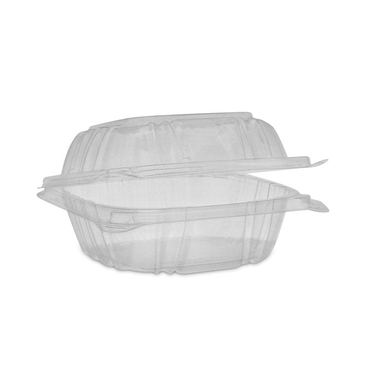 Pactiv Evergreen - SENSATION SmartLock Hinged Lid Container, 5.24 x 5.25 x 2.57, Clear, Plastic, 375/Carton