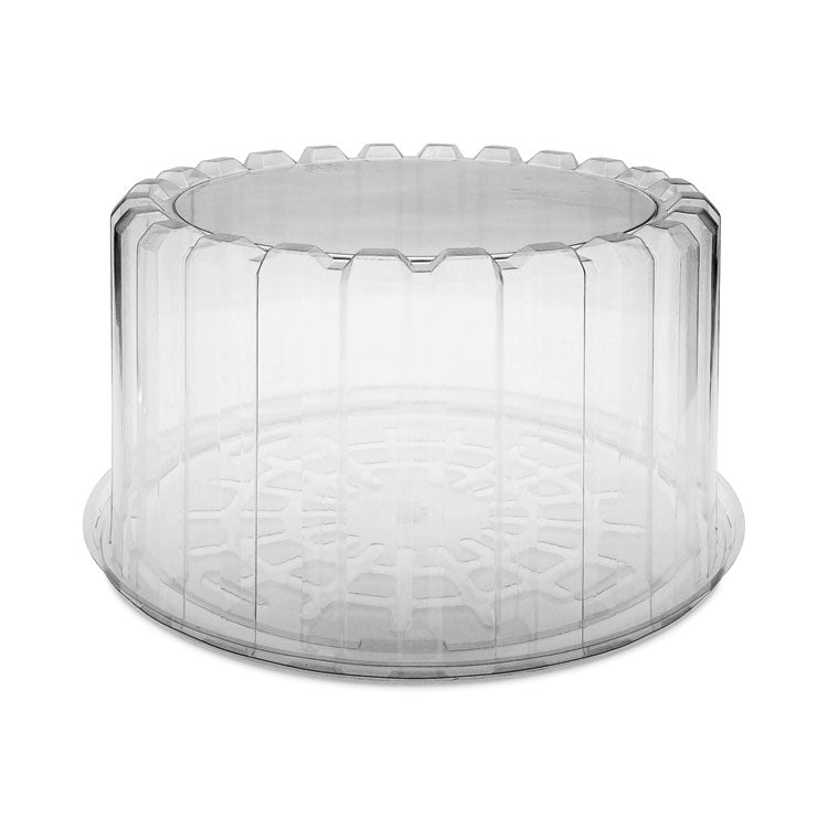 Pactiv Evergreen - Plastic Cake Container, Deep 8" Cake Container, 9.25" Diameter x 5"h, Clear, 100/Carton