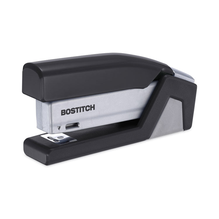 Bostitch - InJoy Spring-Powered Compact Stapler, 20-Sheet Capacity, Black