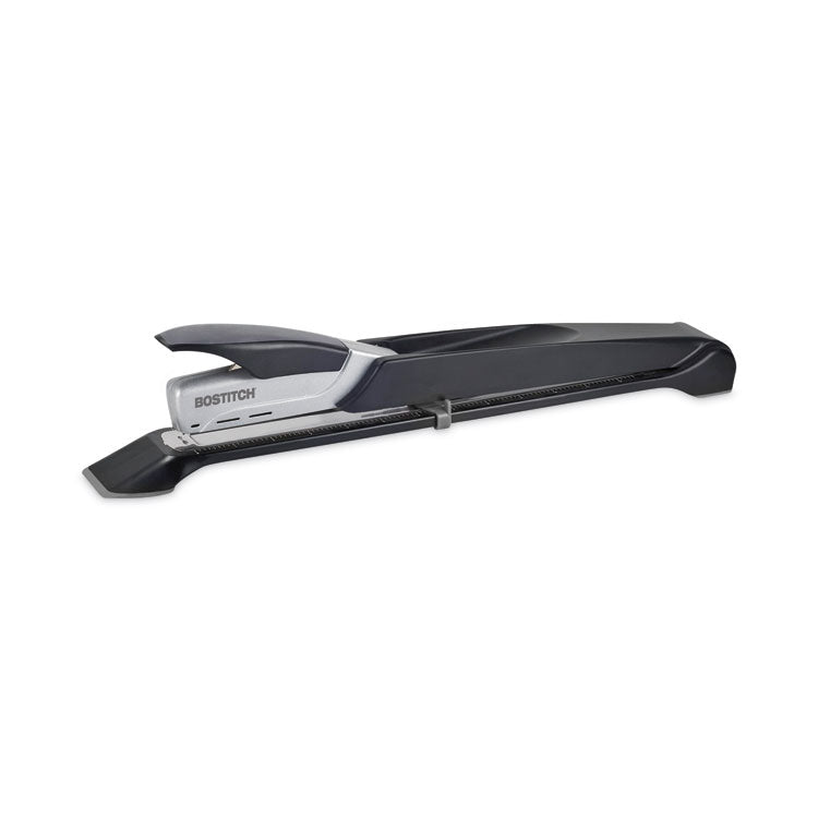 Bostitch - Long Reach Stapler, 25-Sheet Capacity, 12" Throat, Black/Silver