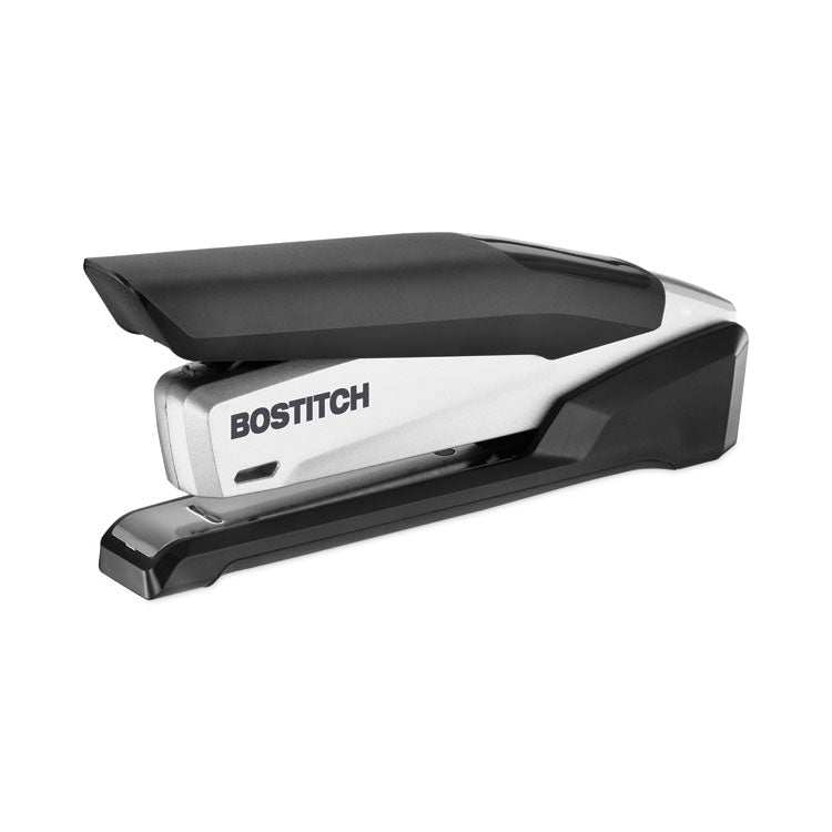 Bostitch - InPower Spring-Powered Desktop Stapler with Antimicrobial Protection, 28-Sheet Capacity, Black/Silver