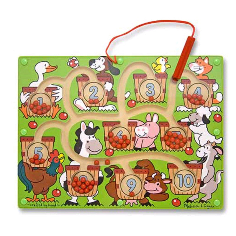 MELISSA & DOUG - Magnetic Wand Number Maze, 12" x 9"