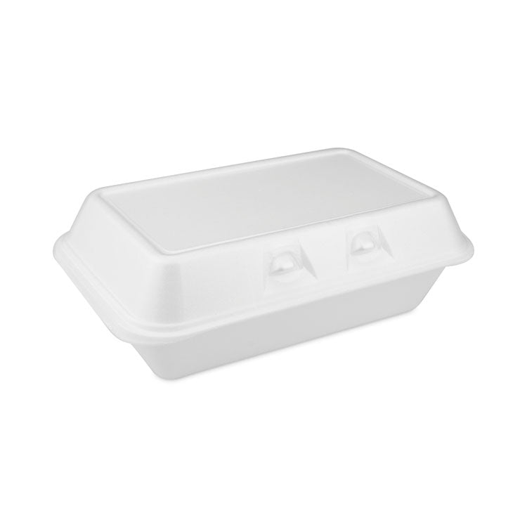 Pactiv Evergreen - SmartLock Foam Hinged Lid Container, Medium, 8.75 x 5.5 x 3, White, 220/Carton