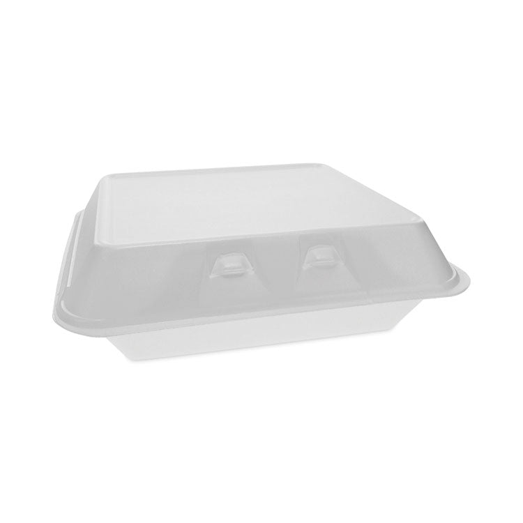 Pactiv Evergreen - SmartLock Foam Hinged Lid Container, X-Large, 9.5 x 10.5 x 3.25, White, 250/Carton