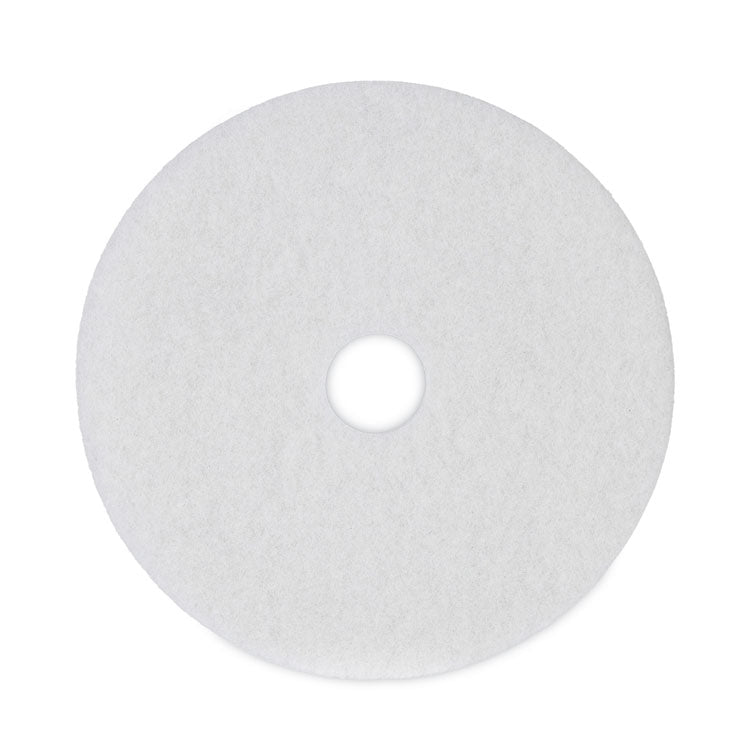 Boardwalk - Polishing Floor Pads, 19" Diameter, White, 5/Carton