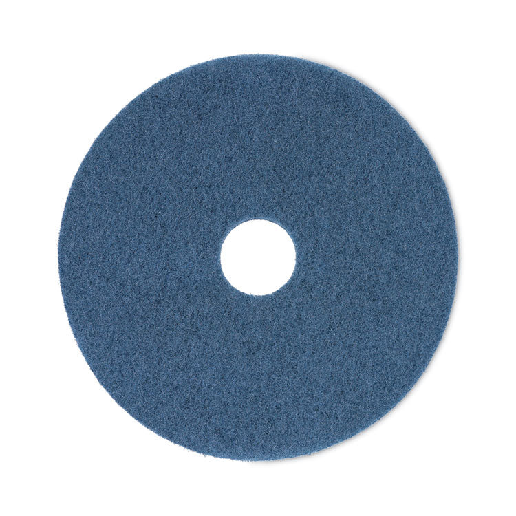 Boardwalk - Scrubbing Floor Pads, 17" Diameter, Blue, 5/Carton