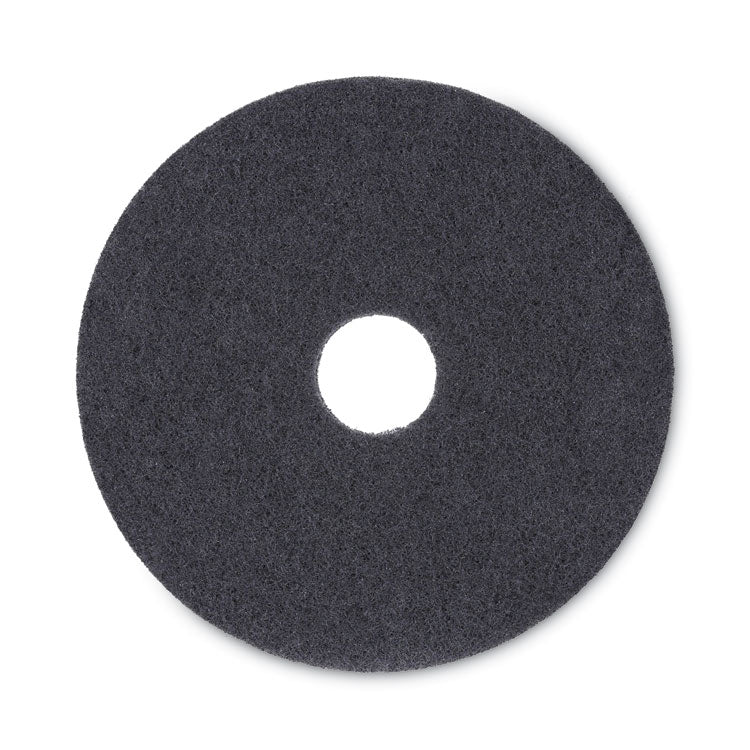 Boardwalk - Stripping Floor Pads, 16" Diameter, Black, 5/Carton