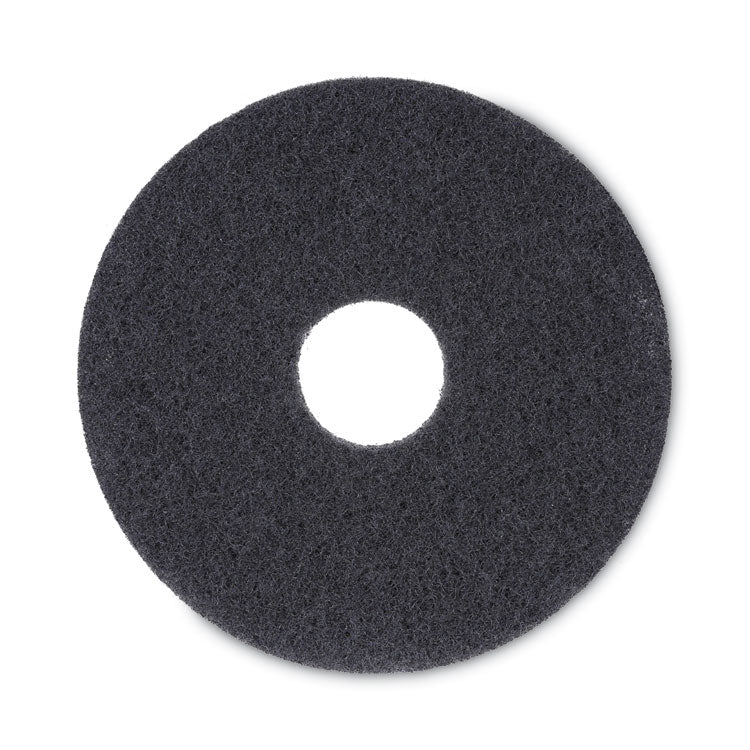 Boardwalk - Stripping Floor Pads, 13" Diameter, Black, 5/Carton